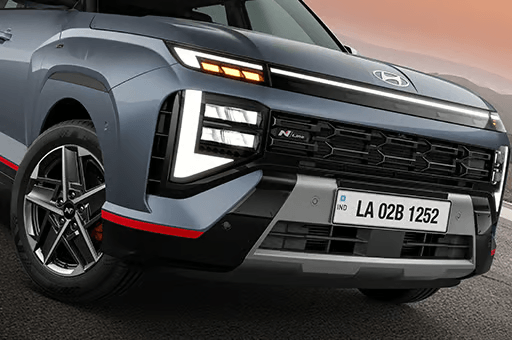 Twin horn LED DRLs | Quad beam LED headlamps | Horizon LED positioning lamp
