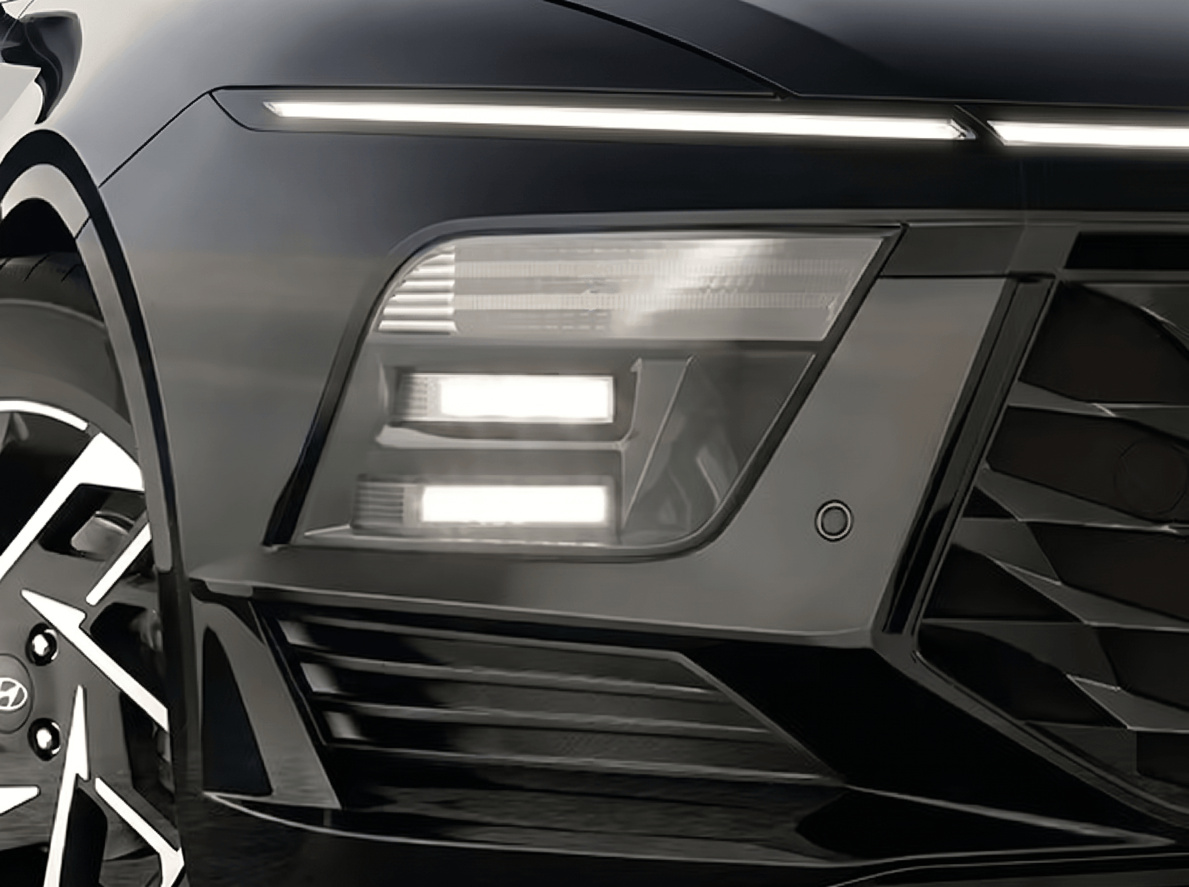Dual LED projector headlamp