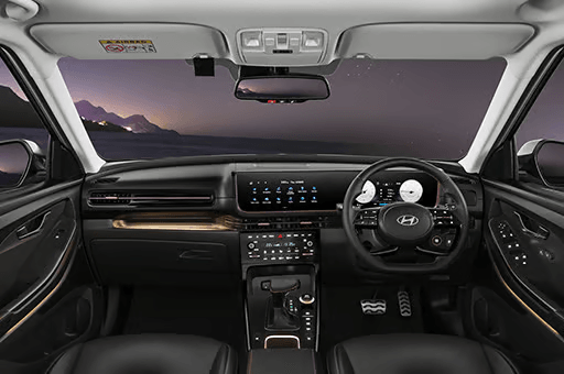 All black interiors with brass colored inserts