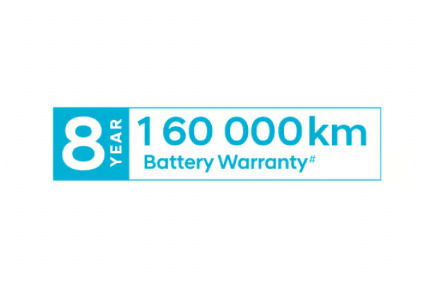 8 year / 160,000 km battery warranty