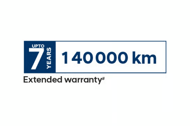 7 year / 140,000 km extended warranty