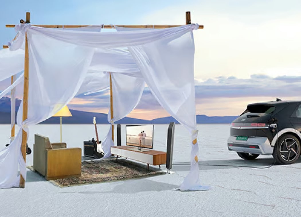 Take the power with you. With V2L (Vehicle-to-Load)