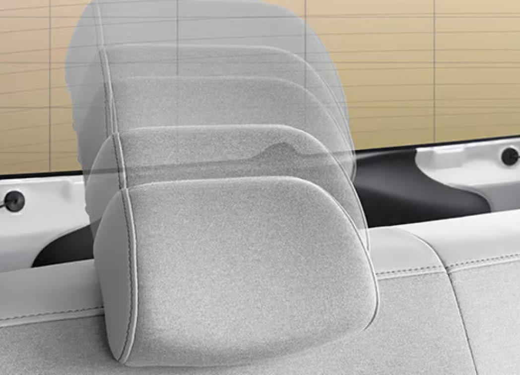 Adjustable rear headrests
