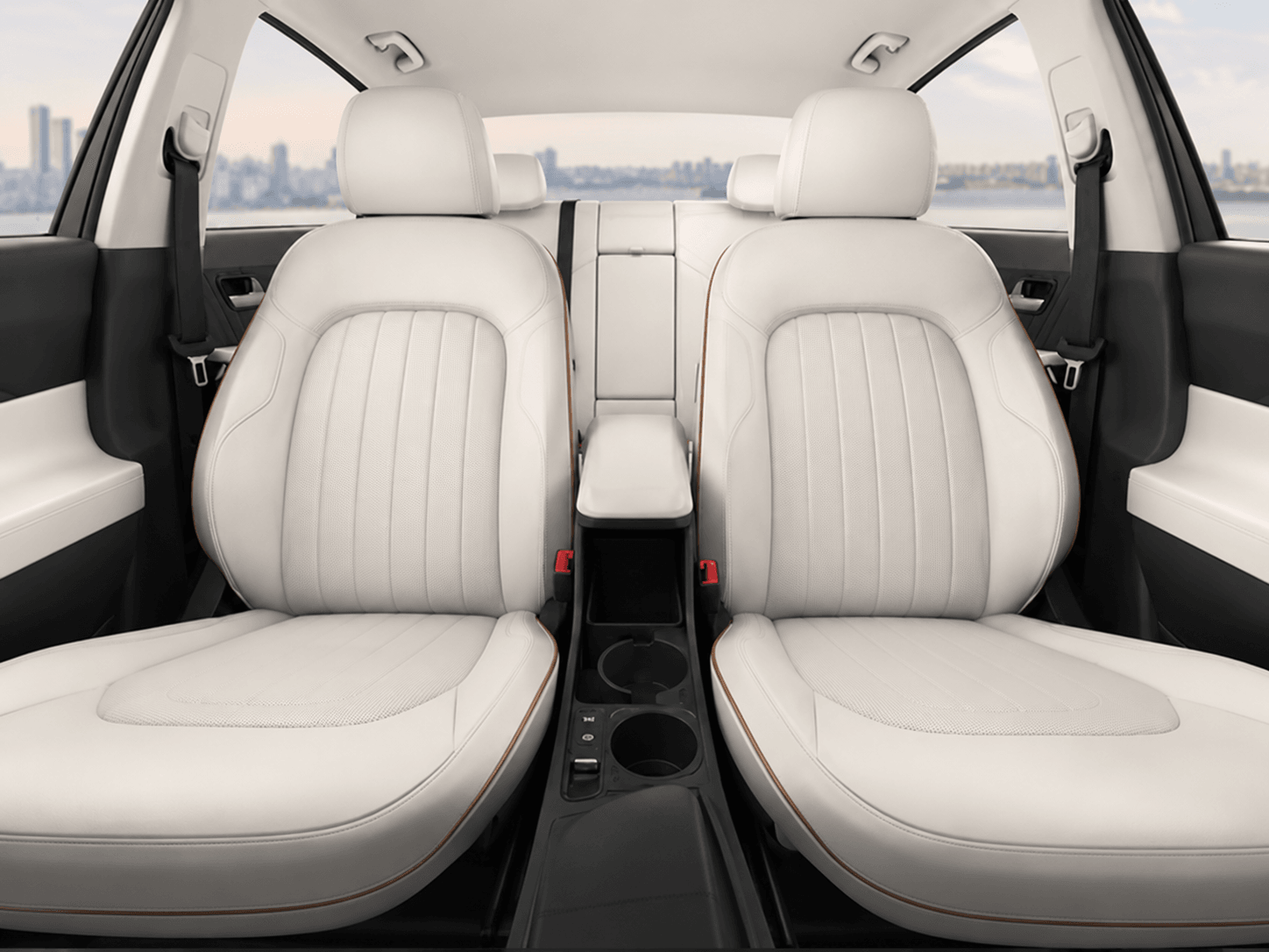 Leatherette seat upholstery